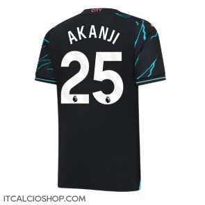 Manchester City Manuel Akanji #25 Terza Maglia 2023-24 Manica Corta